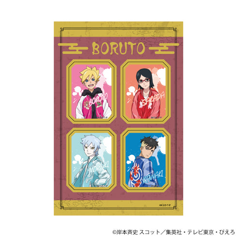 『NARUTO&BORUTO』PETANTシール 02/ボルト&サラダ&ミツキ&カワキ スカジャンver.(描き下ろしイラスト)